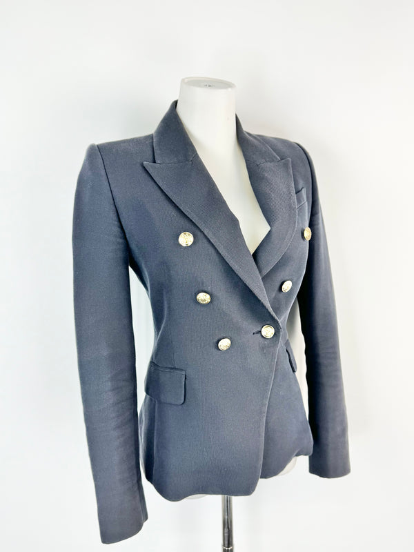 Camilla & Marc 'Dimmer' Double Breasted Ink Blazer - AU6