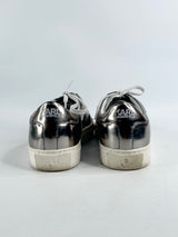 Karl Lagerfeld Metallic Silver Patent Sneakers - EU37