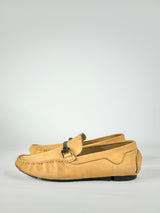 Basement Ochre Leather Loafers - EU43