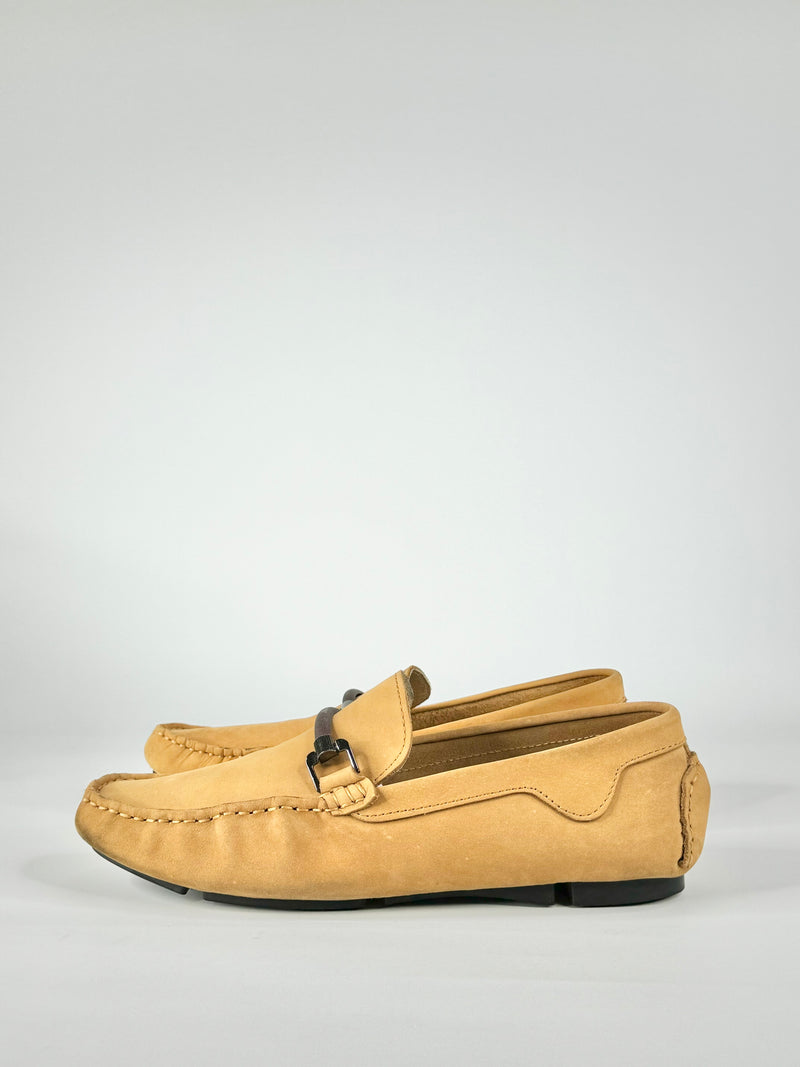 Basement Ochre Leather Loafers - EU43