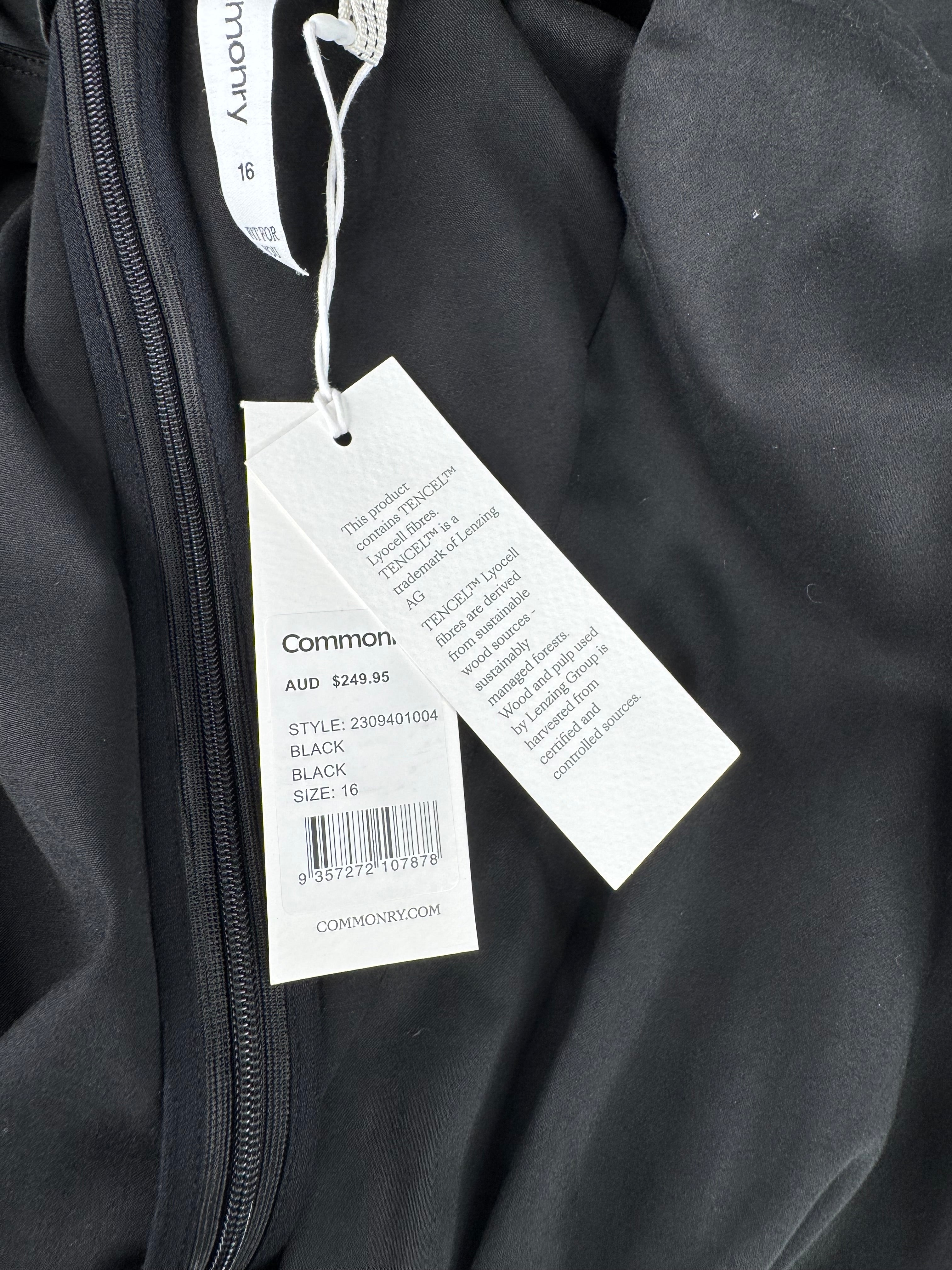 Commonry Black Tencel Dress NWT - AU16