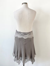 Alannah Hill Grey ‘Steal the Spotlight’ Silk Skirt NWT - AU12/14