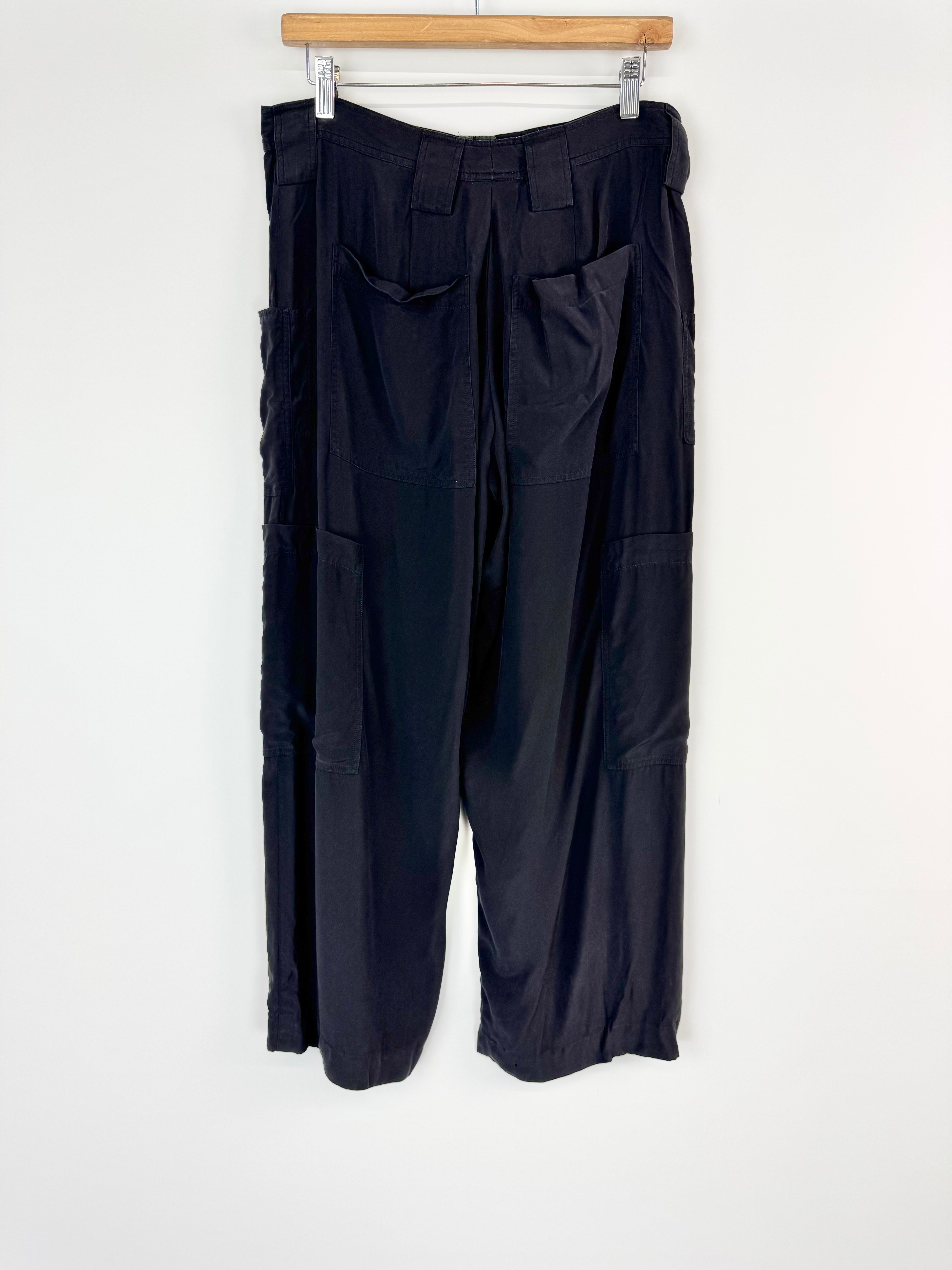 Giorgio Armani Black Wide Leg Pants - AU12