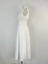 By Anthropologie White Tunic-Style Zip Up Dress - AU6/8