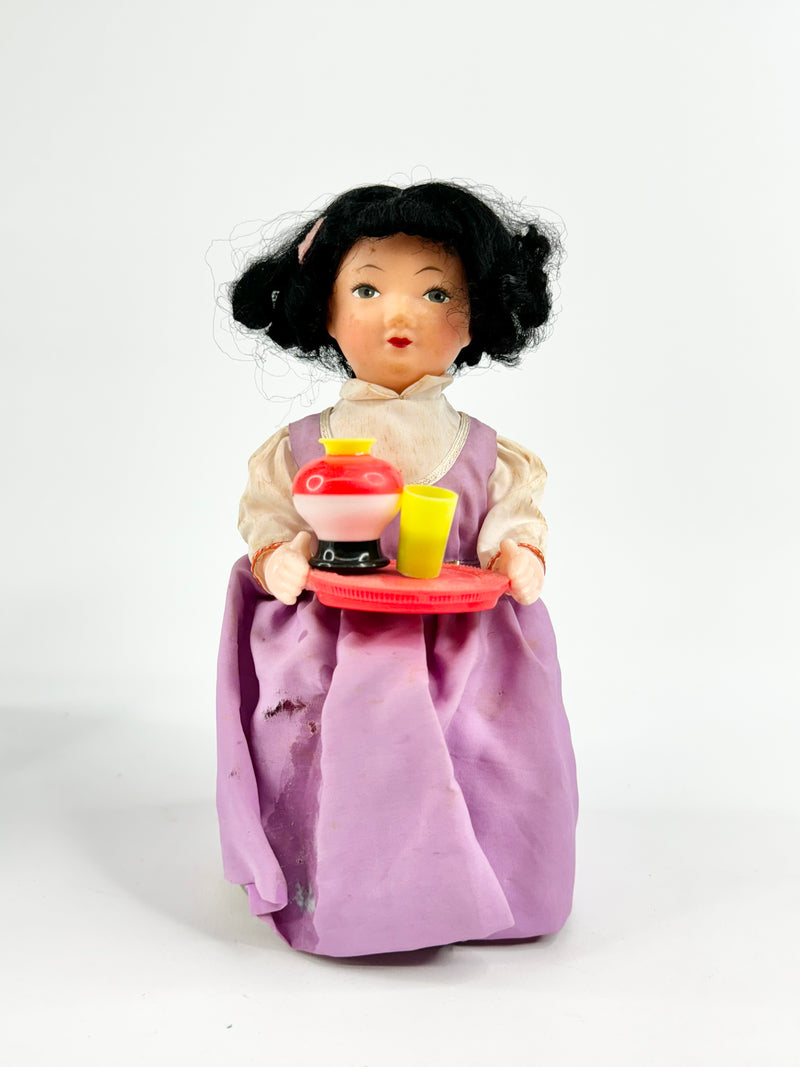 Vintage 1970s Annie Serving Tea Doll