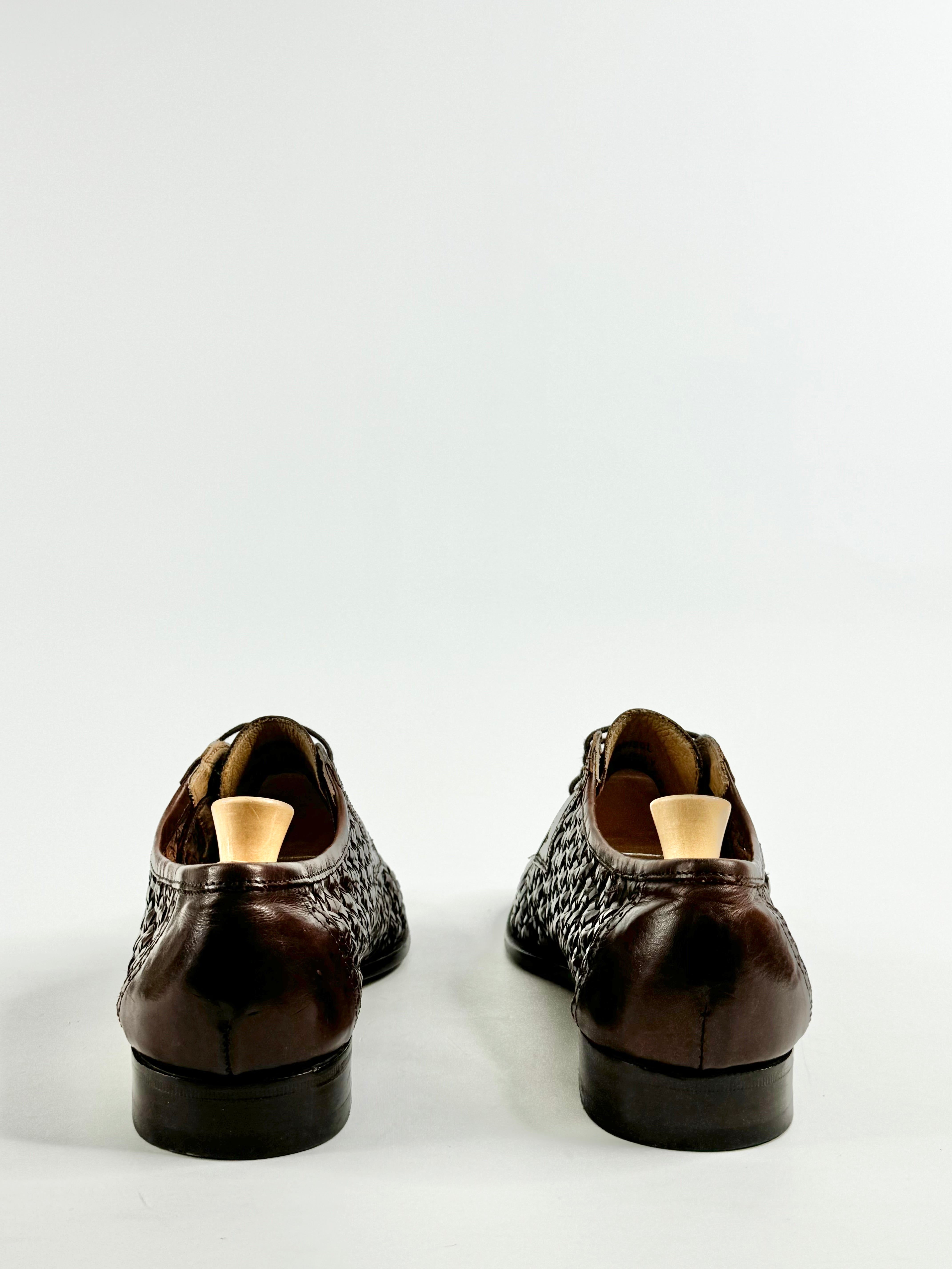 Bally Brown Woven Lace ups - EU41