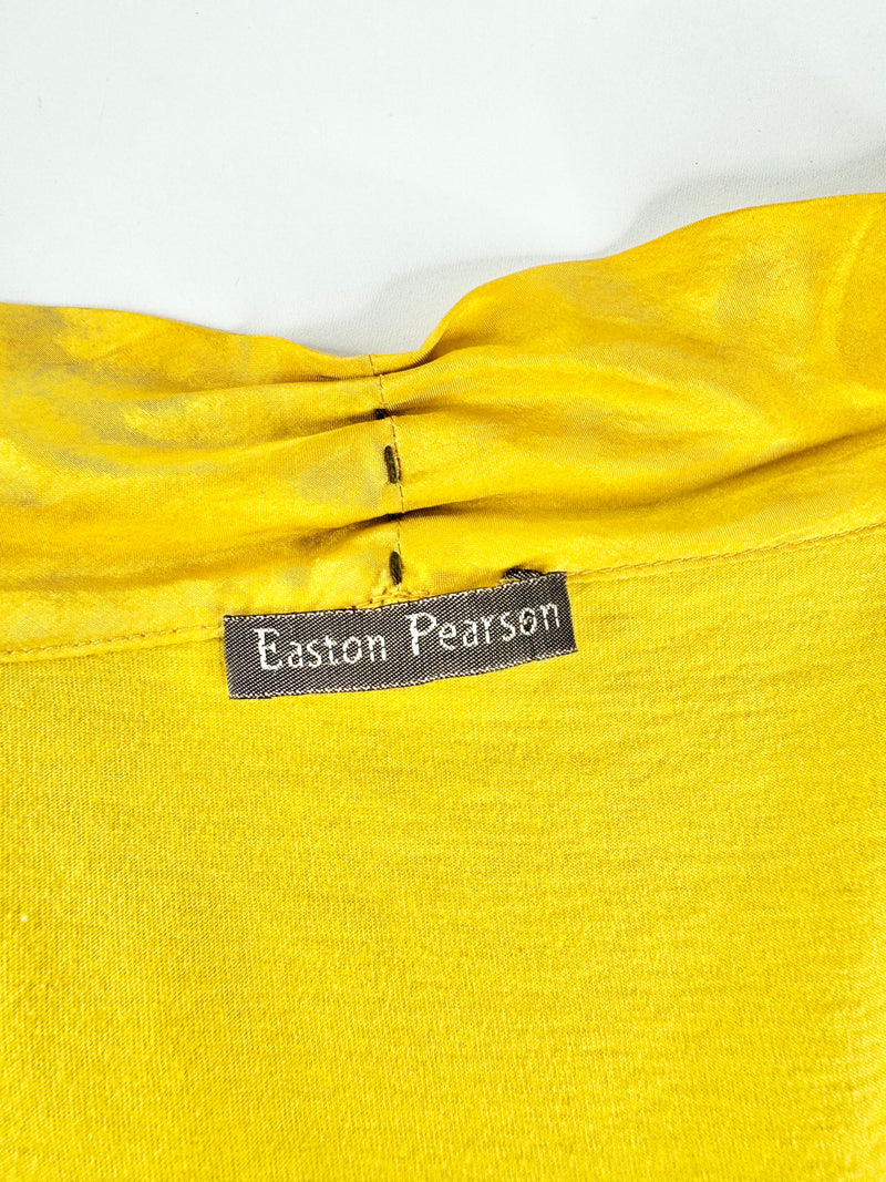 Easton Pearson Sunflower Yellow Cotton & Silk Top - AU12