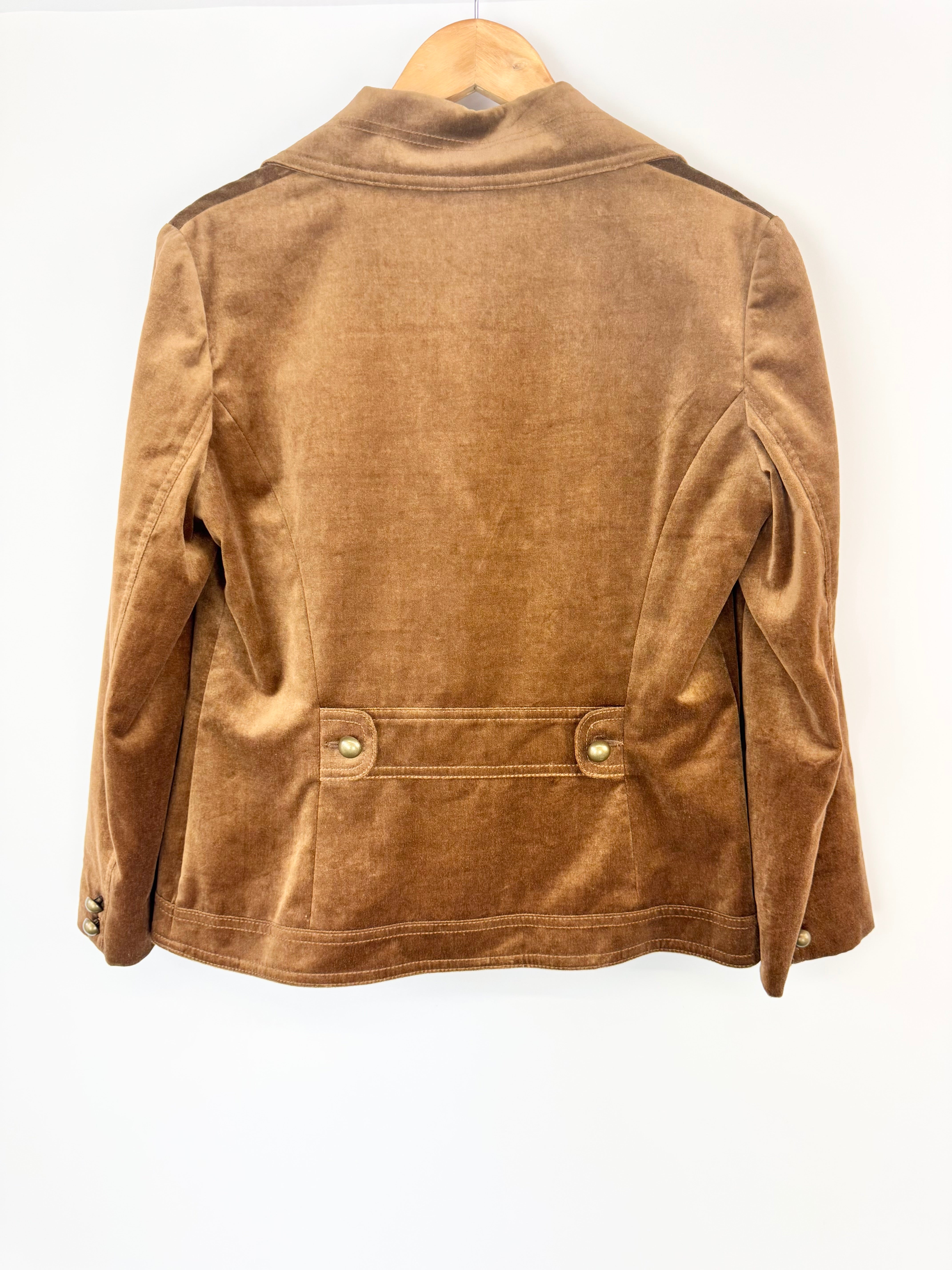 Vintage Michael Rene Cinnamon Velvet Blazer - AU10
