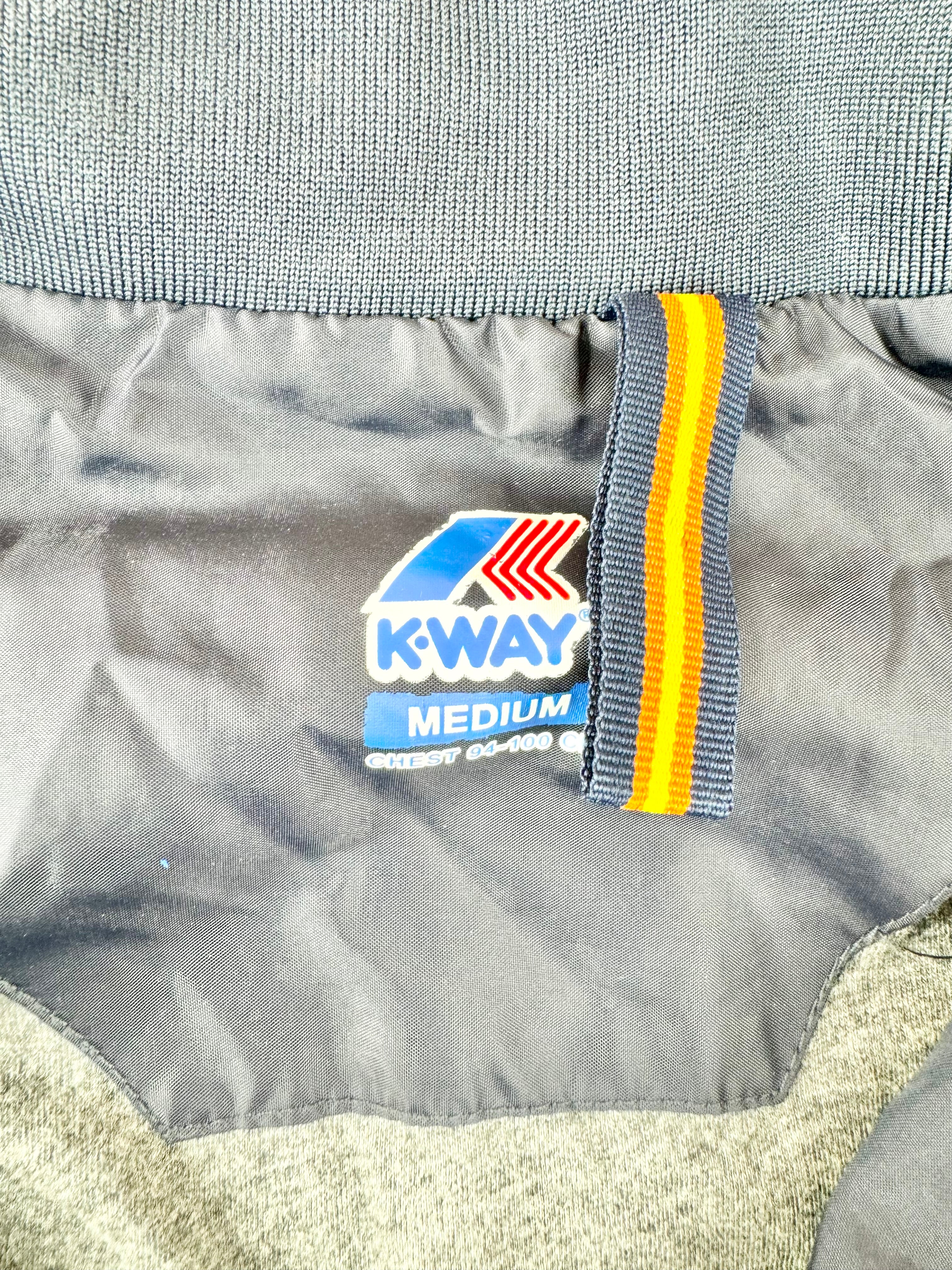 K•Way Navy Amaury Nylon Jersey Jacket - M