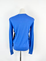 Marni x Frank Navin Electric Blue Chain Print Jumper - AU8/10