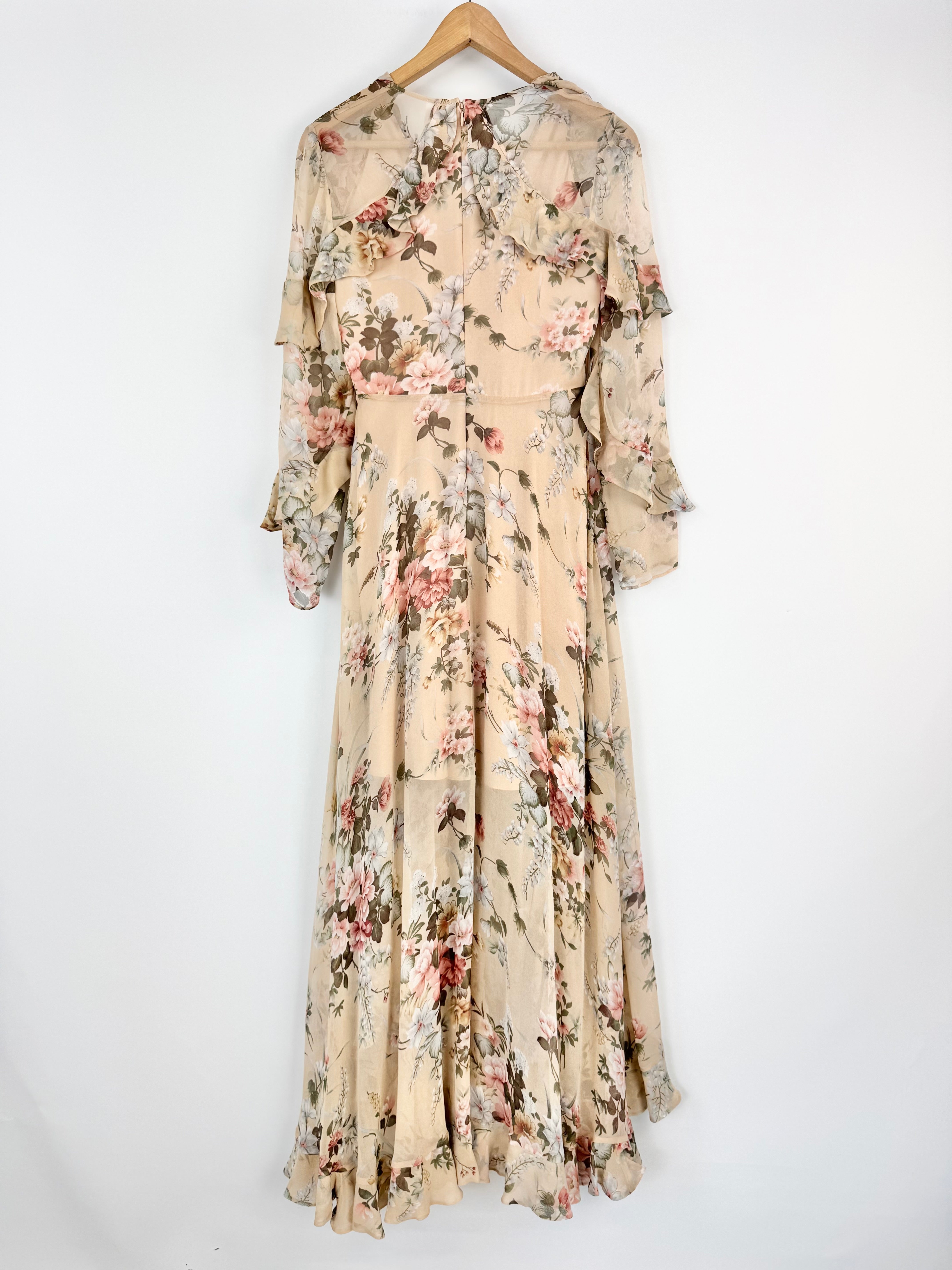 Zimmermann 'Aerial Flounce' Silk Maxi Dress - AU8