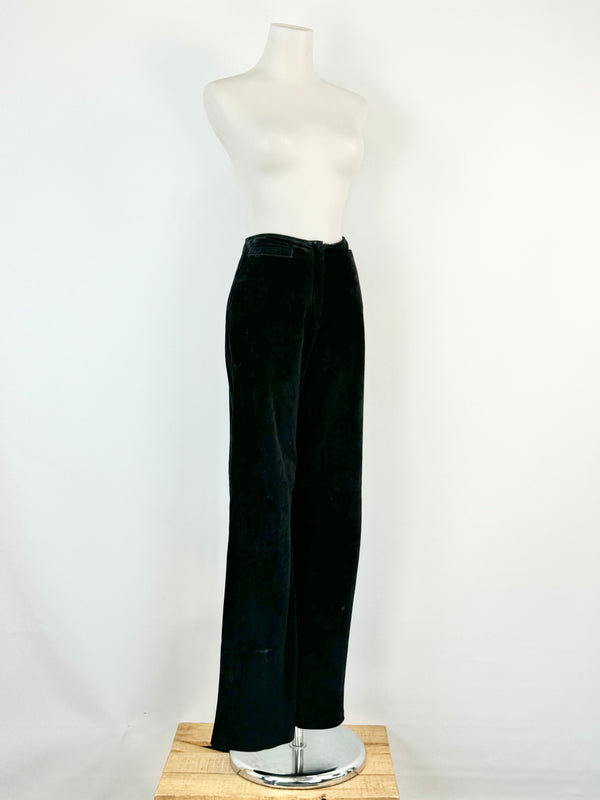 Vent Couvert Black Suede Slacks - AU10