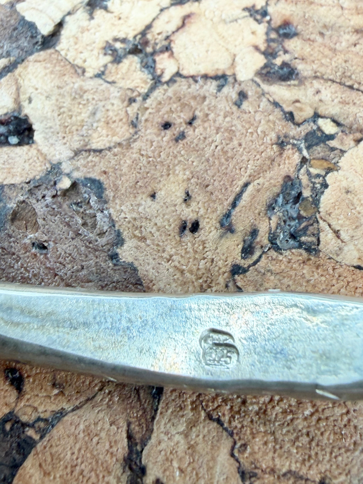 Vintage Hammered Silver Bangle