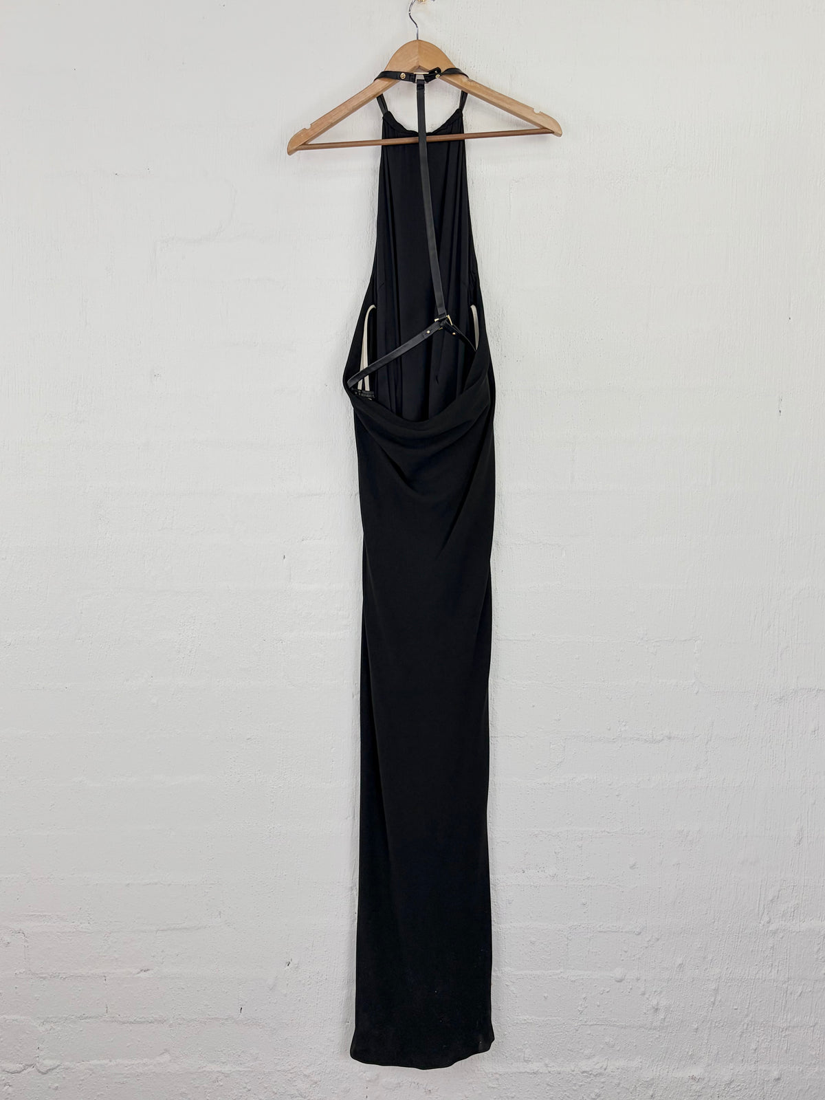 Halston Heritage Black Backless Cocktail Dress - AU10