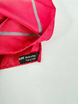 Yves Saint Laurent Blood Red Silk Square Pocket