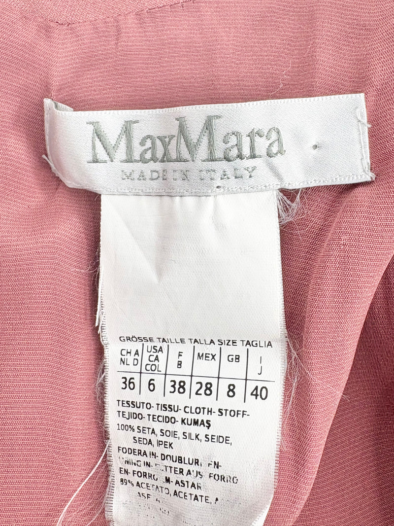 Max Mara Musk Long Sleeve Midi Dress - AU8