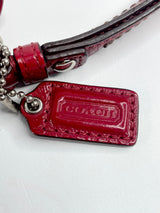 Coach Crimson Red Patent Leather Wristlet