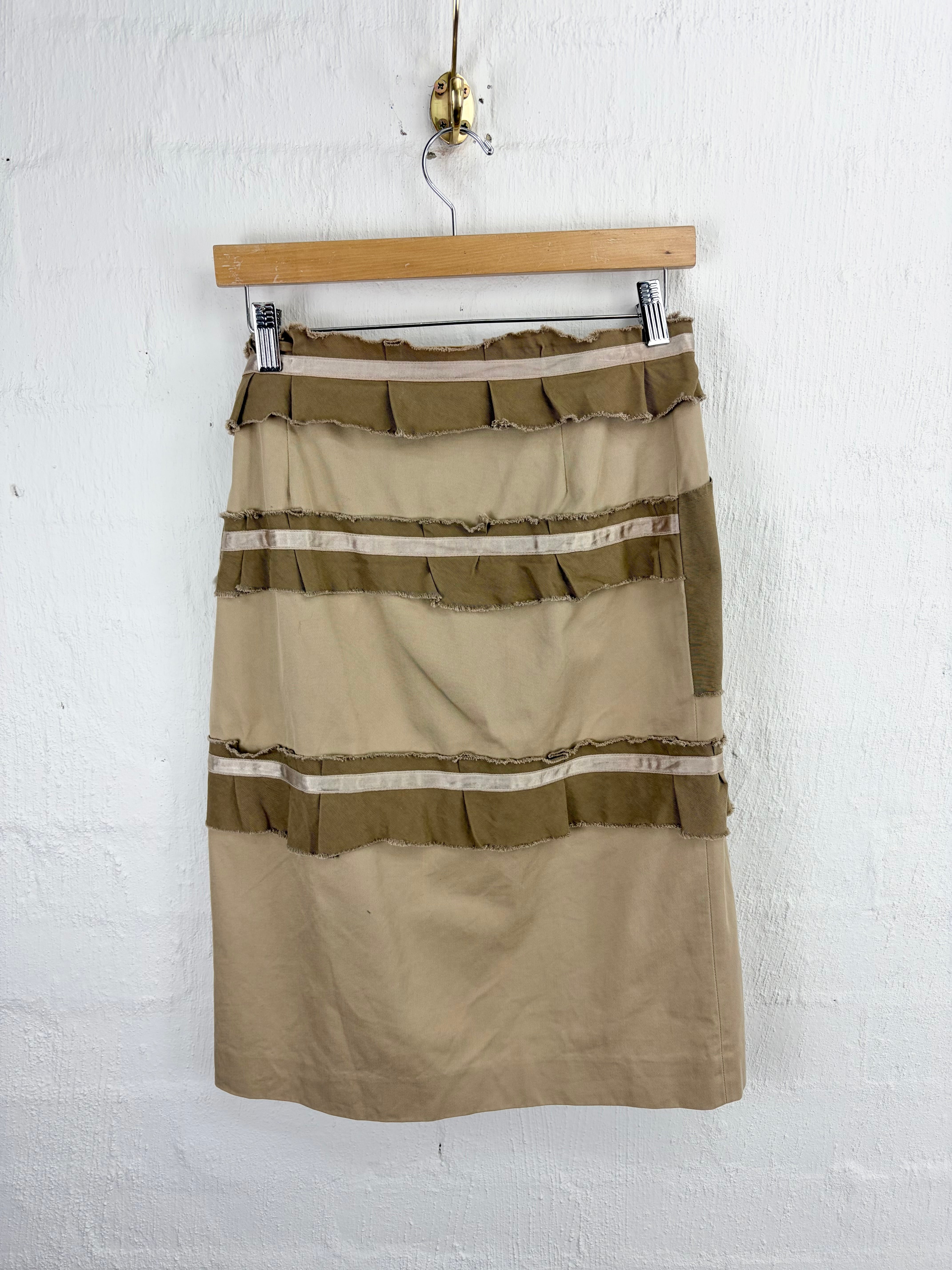 90s/Y2K Archival Plein Sud Deconstructed Layered Patchwork Skirt - AU10