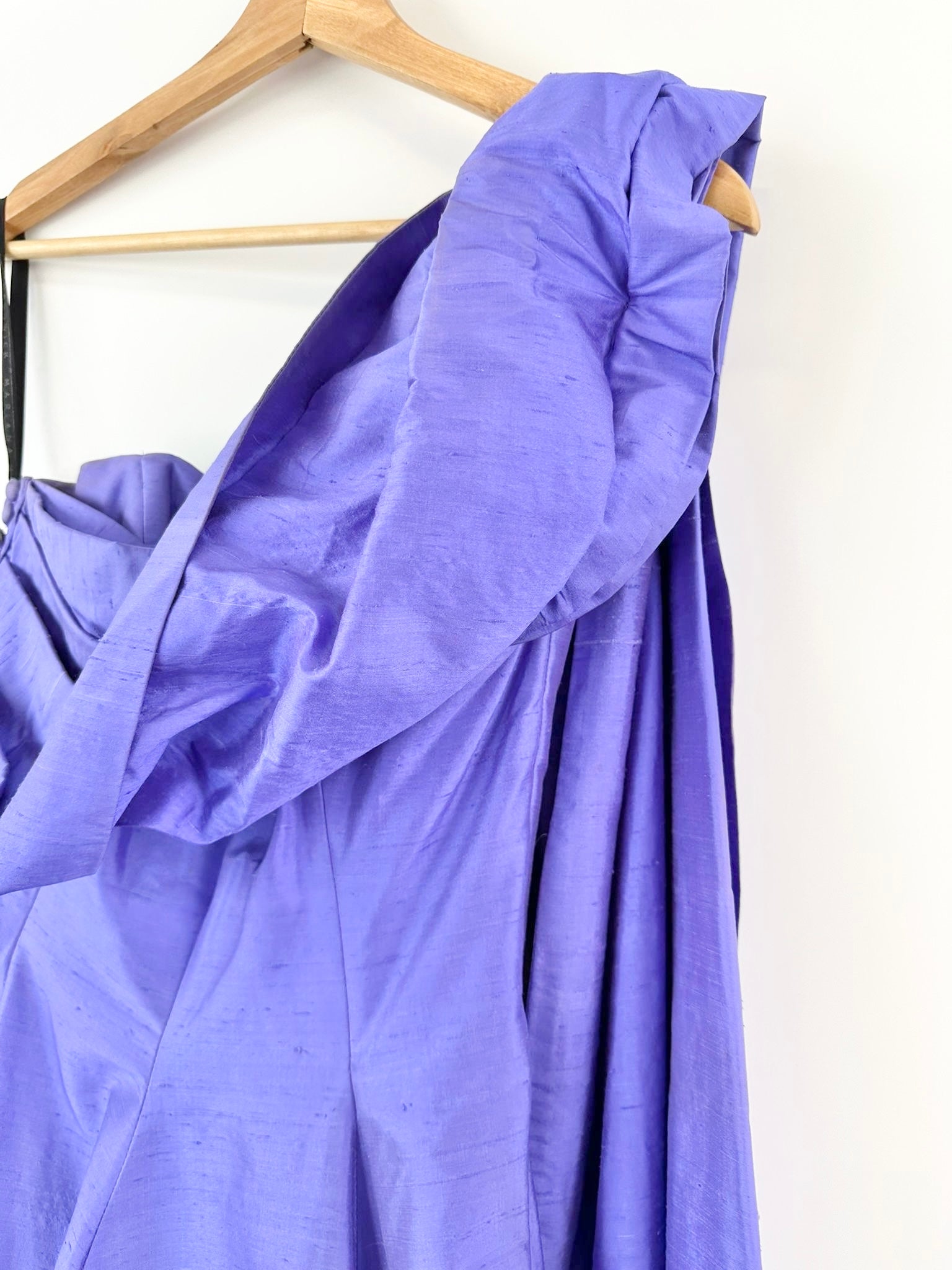 MFW Vintage Mariana Hardwick Wisteria Blue Silk Taffeta Gown - AU10