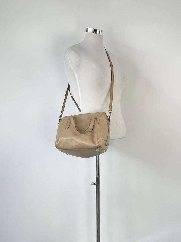 Fossil Taupe Leather 'Issue No. 1954' Crossbody Handbag