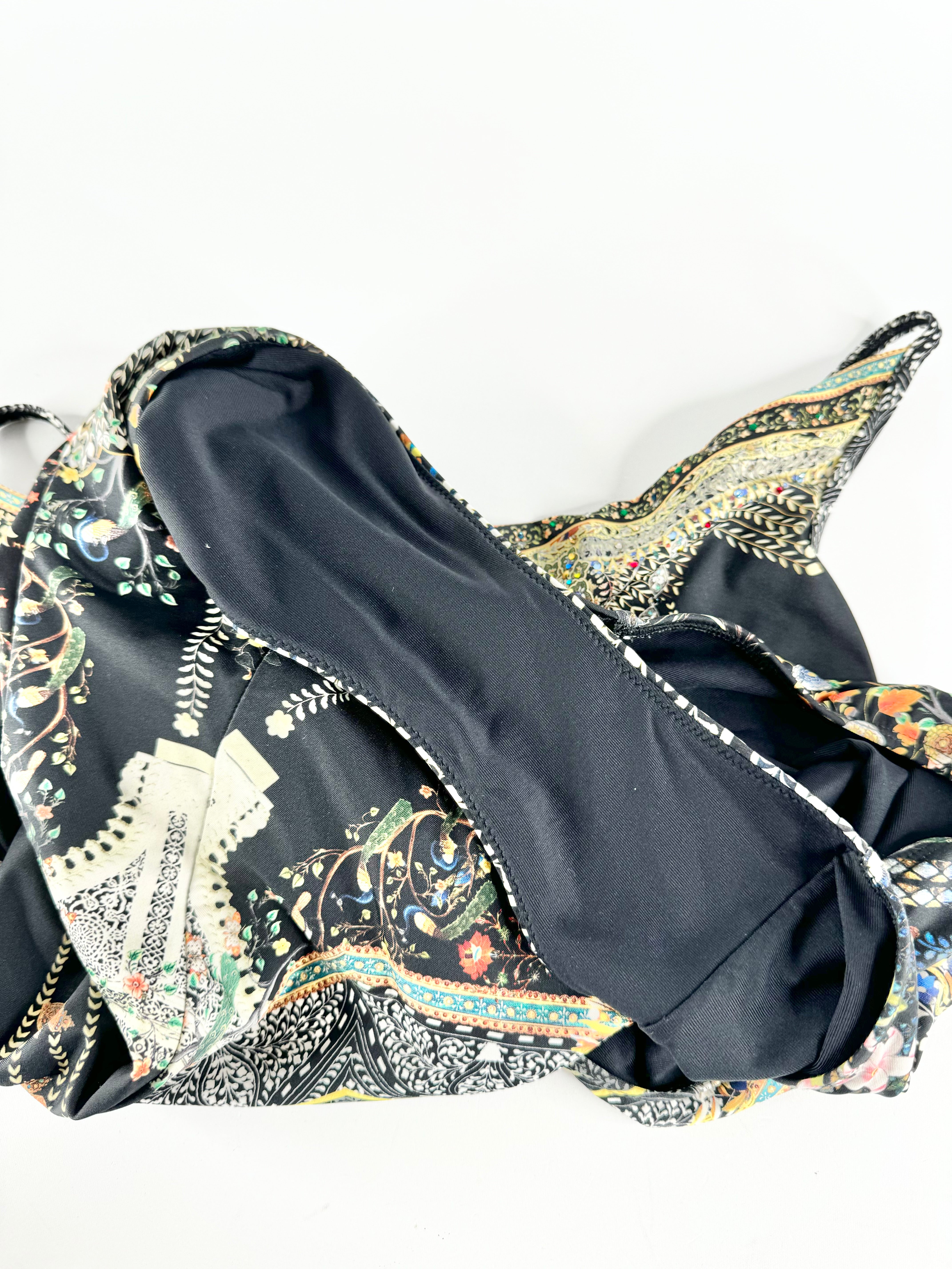 Black Jewel Embellished Swimsuit - AU10