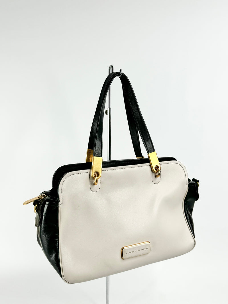 Marc by Marc Jacobs Cement & Black Cross Body Bag