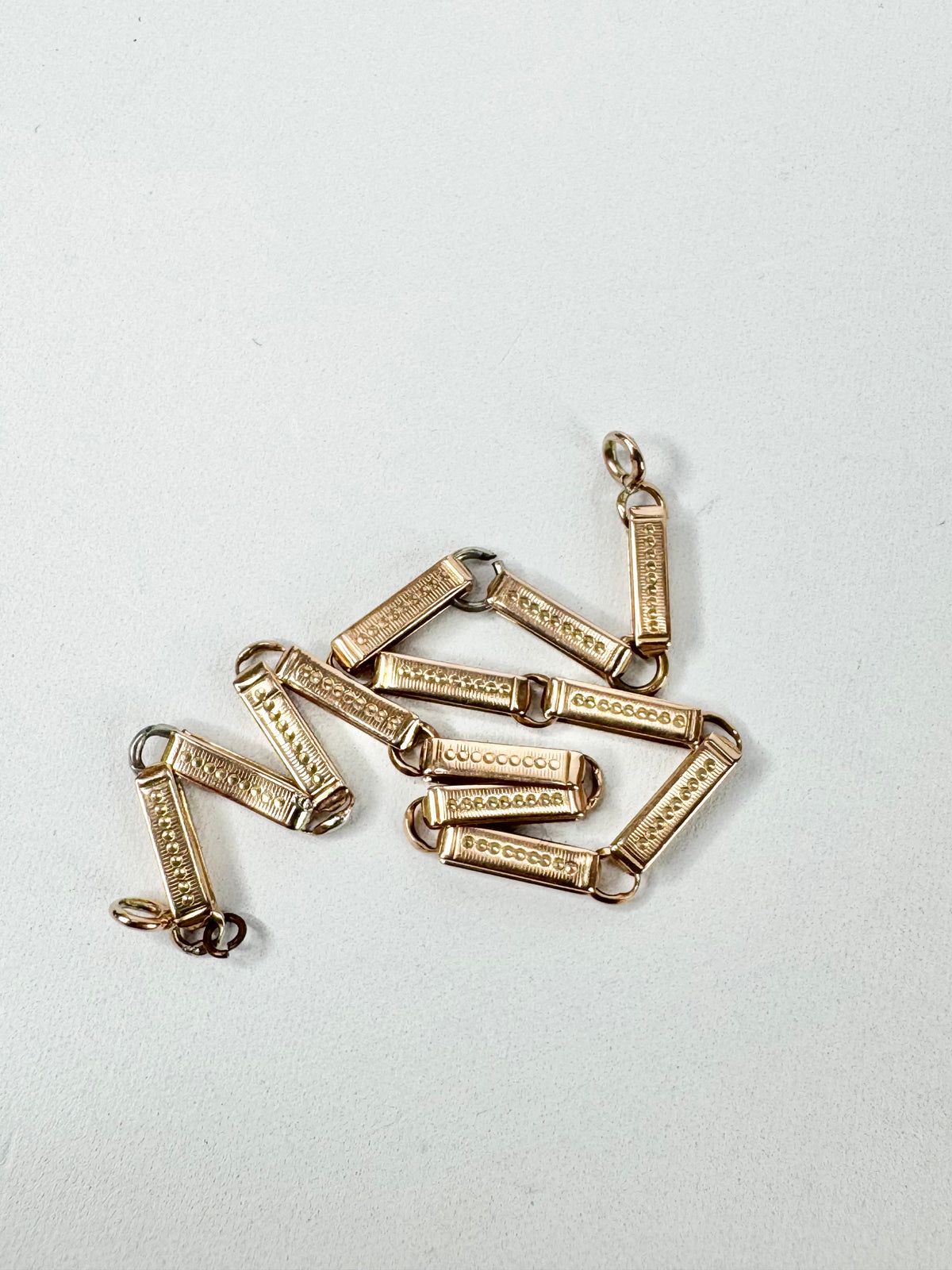 Vintage 18ct Rose Gold Bar Bracelet