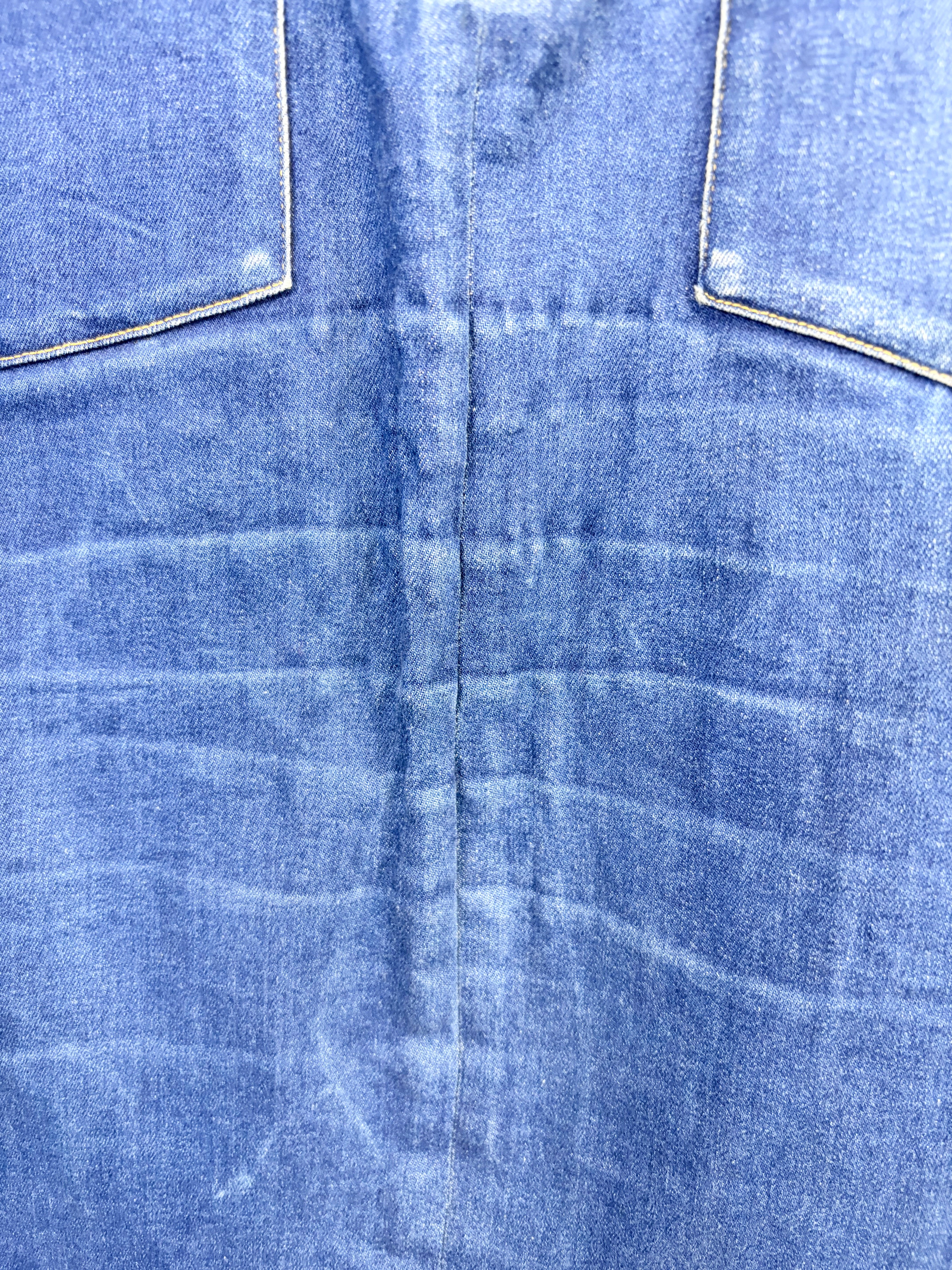Obus Blue Retro Inspired Denim Mini Skirt - AU14