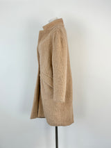 On Parks Taupe Wool & Mohair Blend Coat - AU8