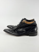 Soré Roma Black Leather Platypus-Toe Dress Shoes - EU46