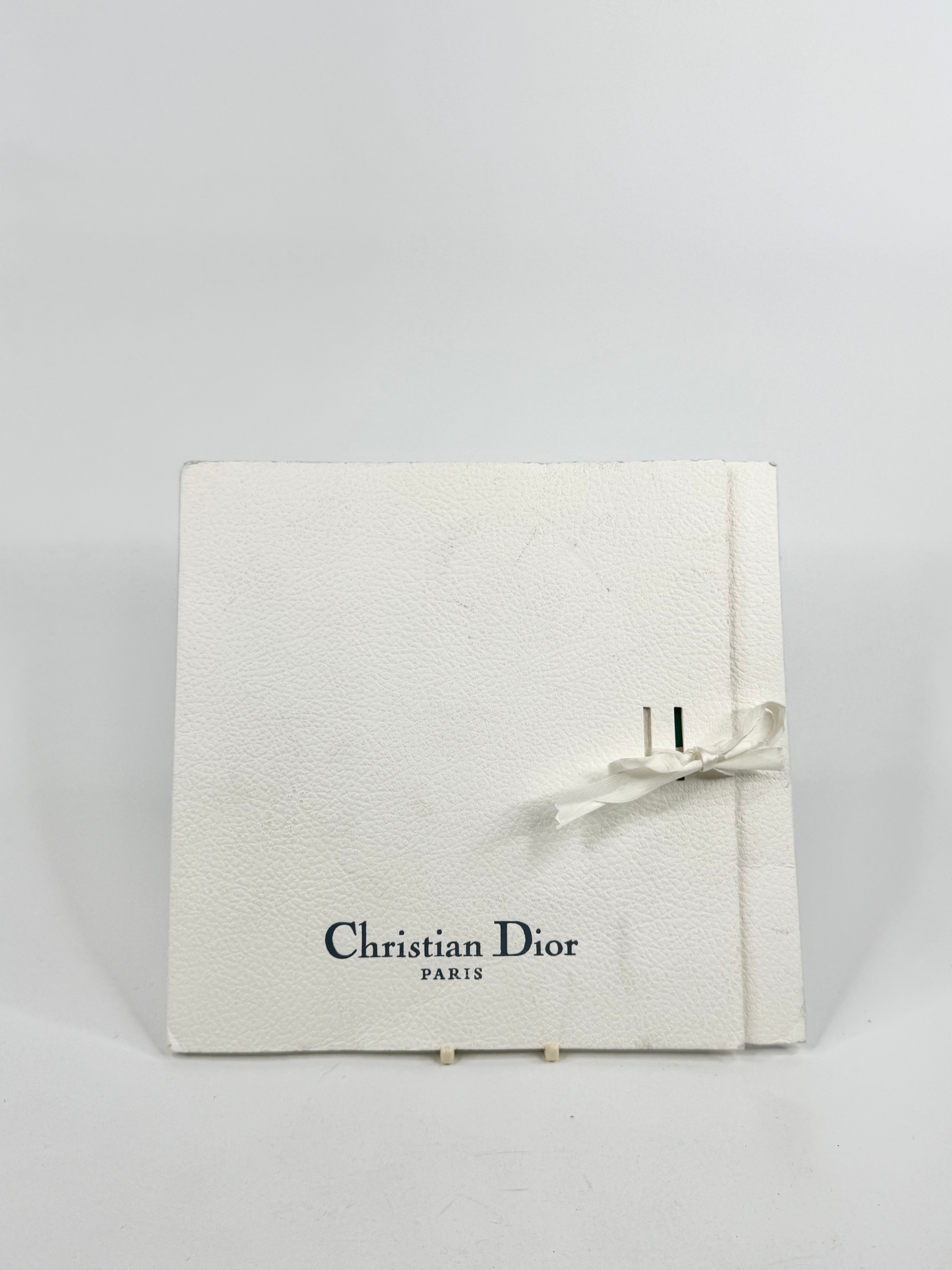 Christian Dior Broque Floral Trellis Patterned Silk Scarf