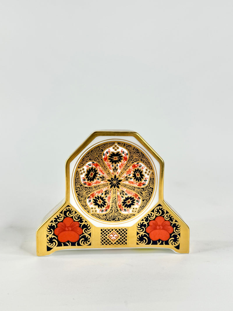 Royal Crown Derby 'Old Imari' Bone China Mantle Clock