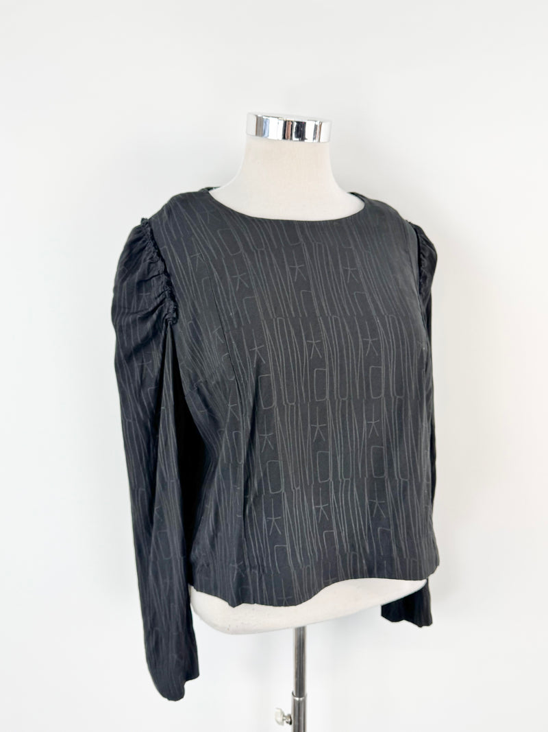 Nom*d Black Long Sleeve Blouse - AU12