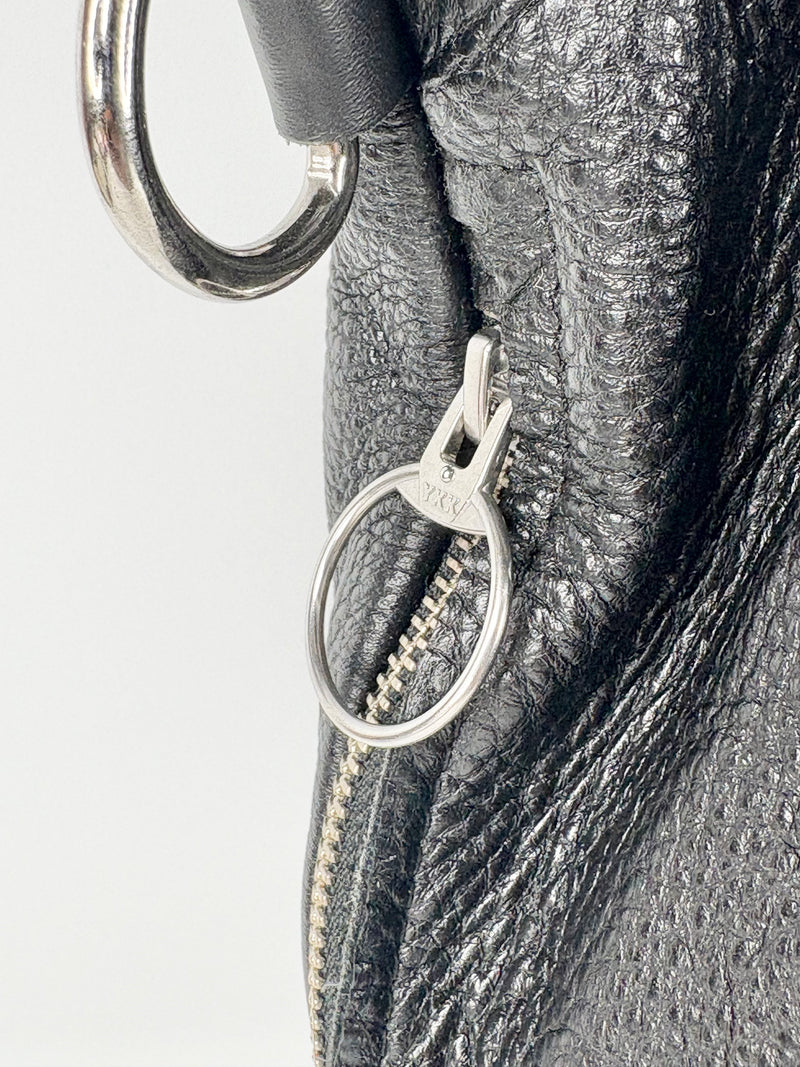 Company of Strangers Black Grained Leather Handbag