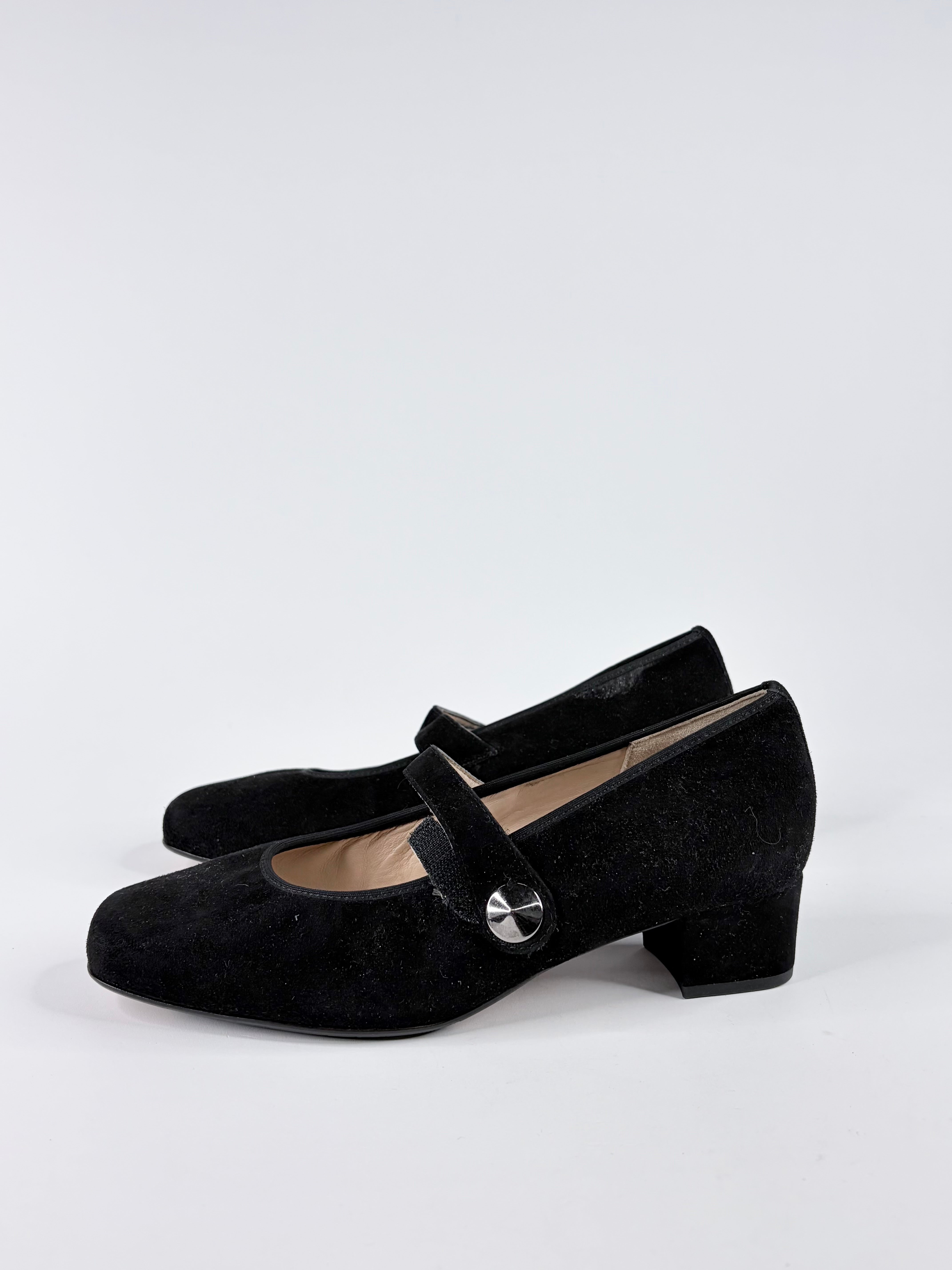 Hassia Black Suede Mary Jane’s - EU41