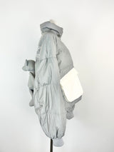 13DE MARZO Silver Reflective Puffer Jacket - AU10