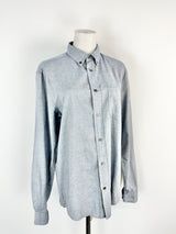 Acne Studios Blue Cotton Slim Fit Shirt - 48