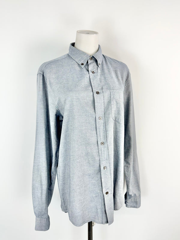 Acne Studios Blue Cotton Slim Fit Shirt - 48