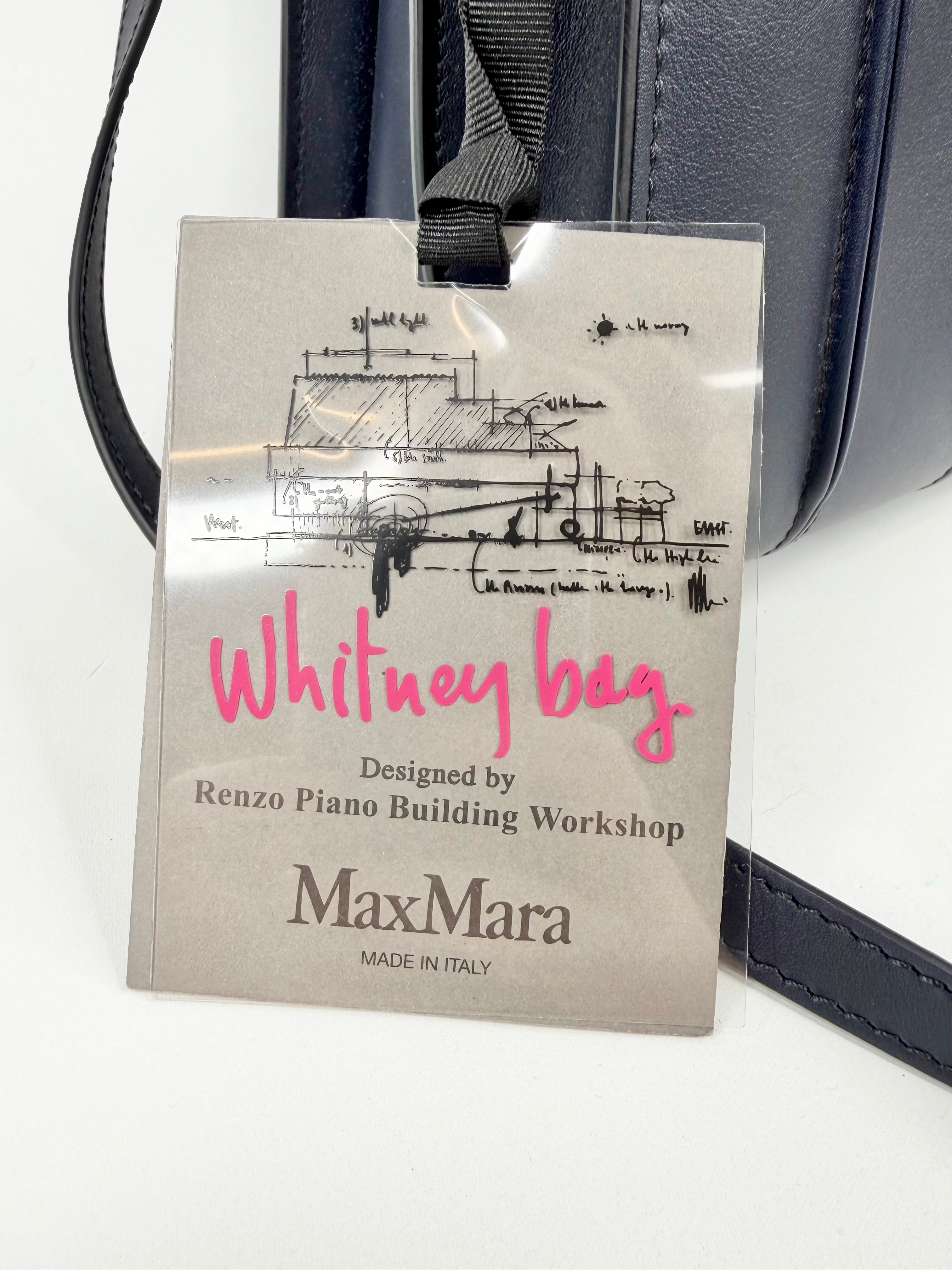 Max Mara Navy Medium 'Whitney' Bag - NWT