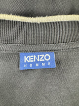 Kenzo Homme Black Cream Contrast Zippered Cardigan - XS