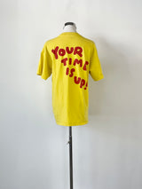 Carhartt WIP Yellow 'Time Is Up' T-Shirt - S