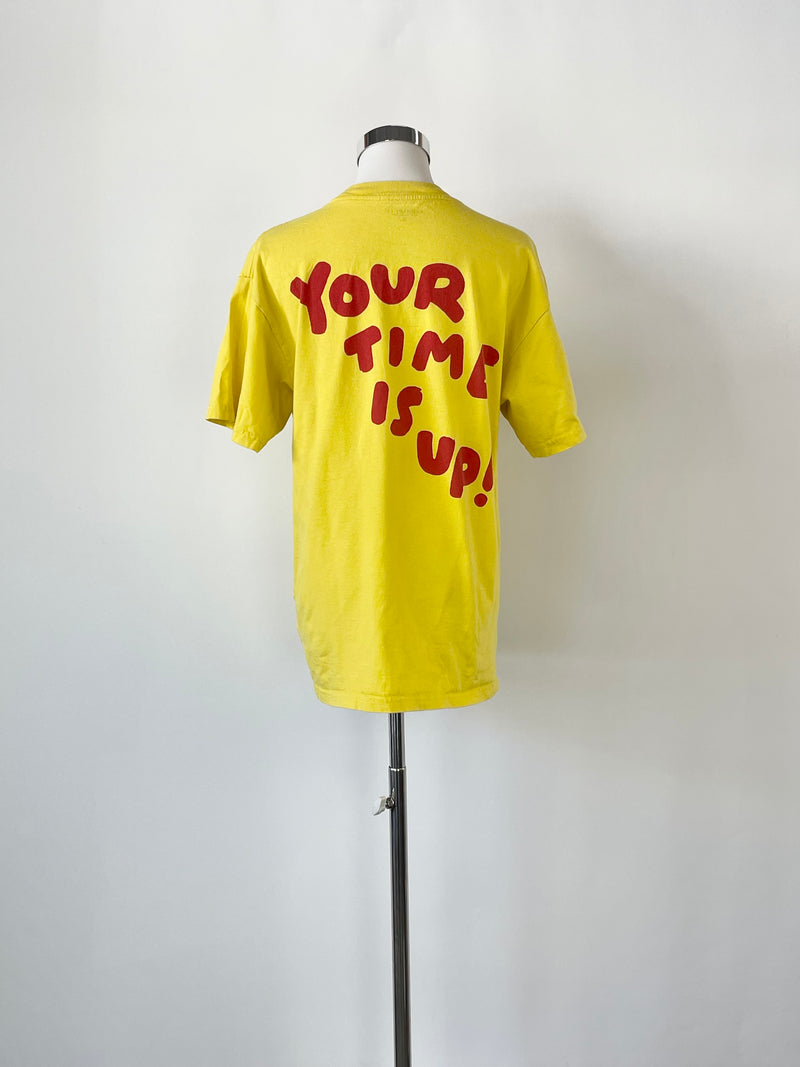 Carhartt WIP Yellow 'Time Is Up' T-Shirt - S