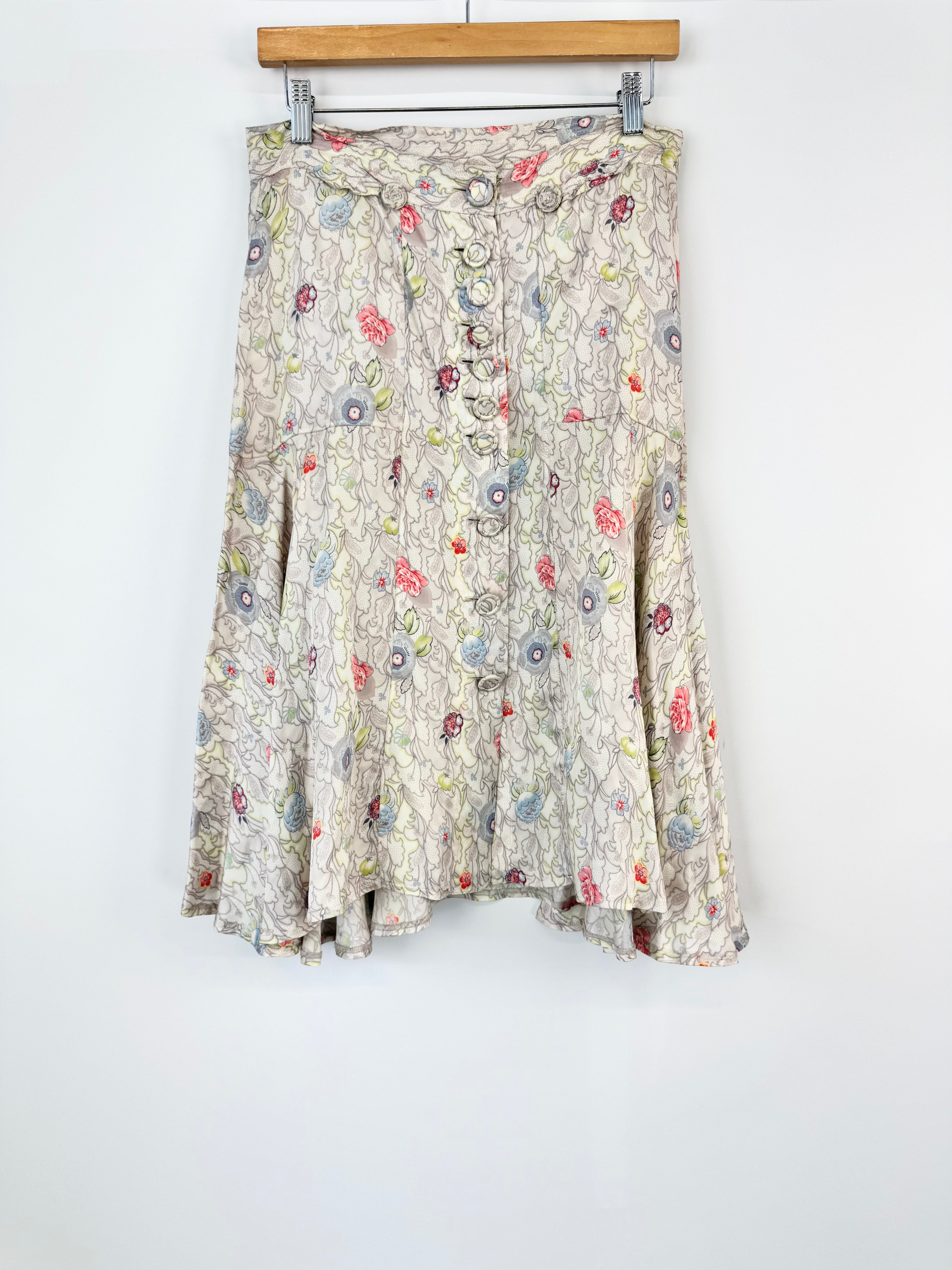 Scanlan Theodore Silky Floral Skirt - AU8