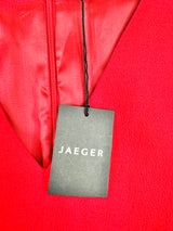 Jaeger Crimson Crepe Midi Dress NWT - AU10