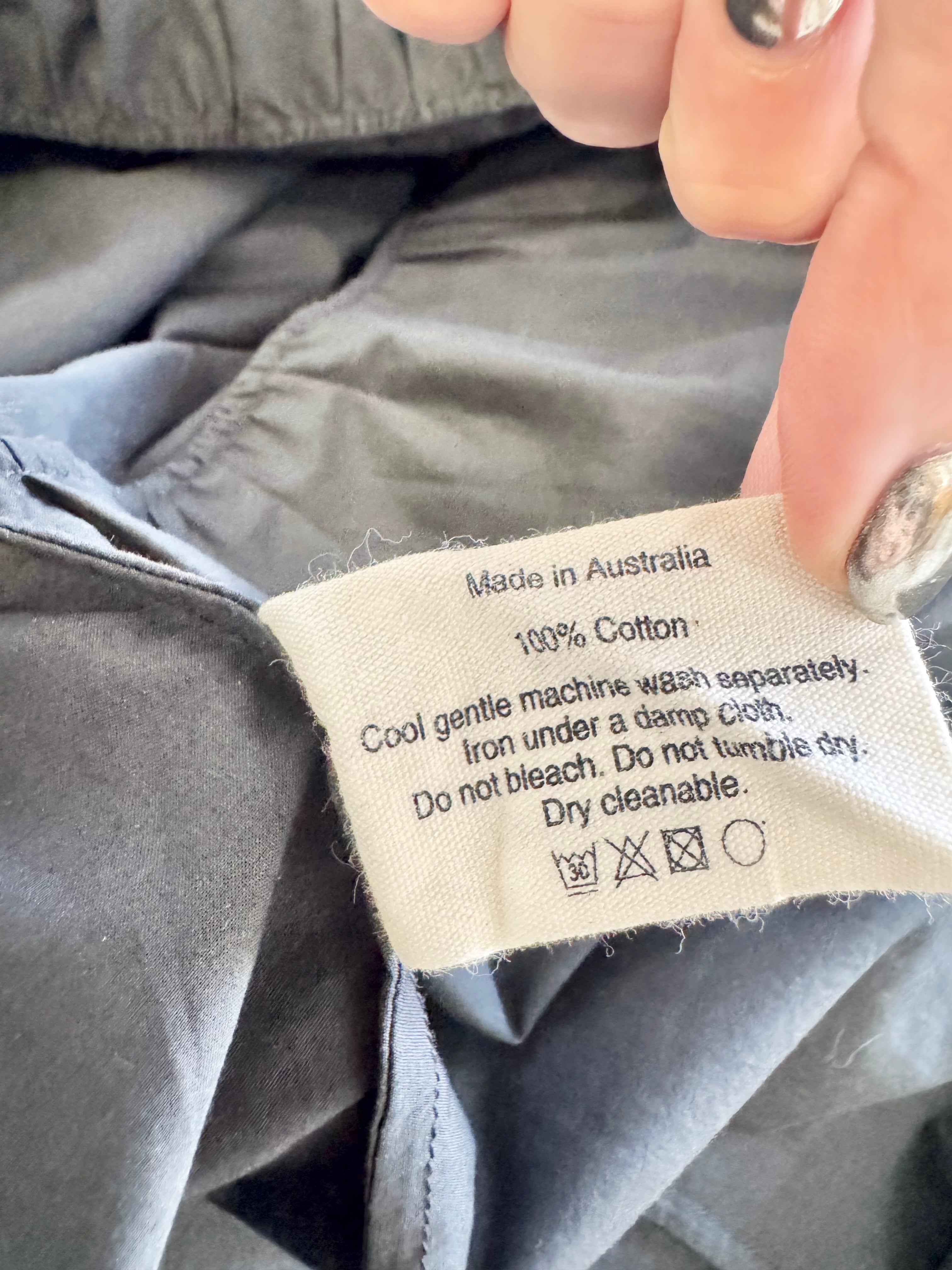 Matteau Black Tiered Cotton Maxi Dress - AU8