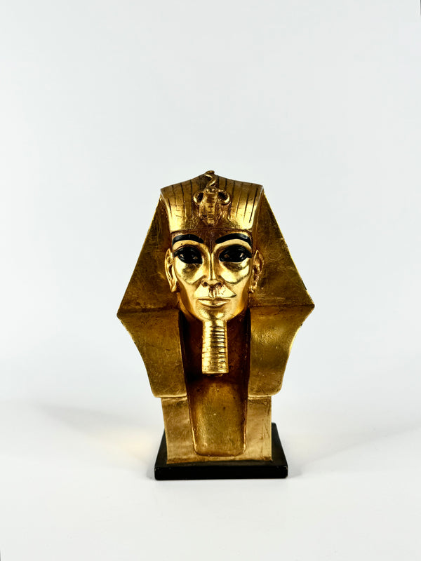 Vintage 70s AGI Gold Painted Pharaoh Statue