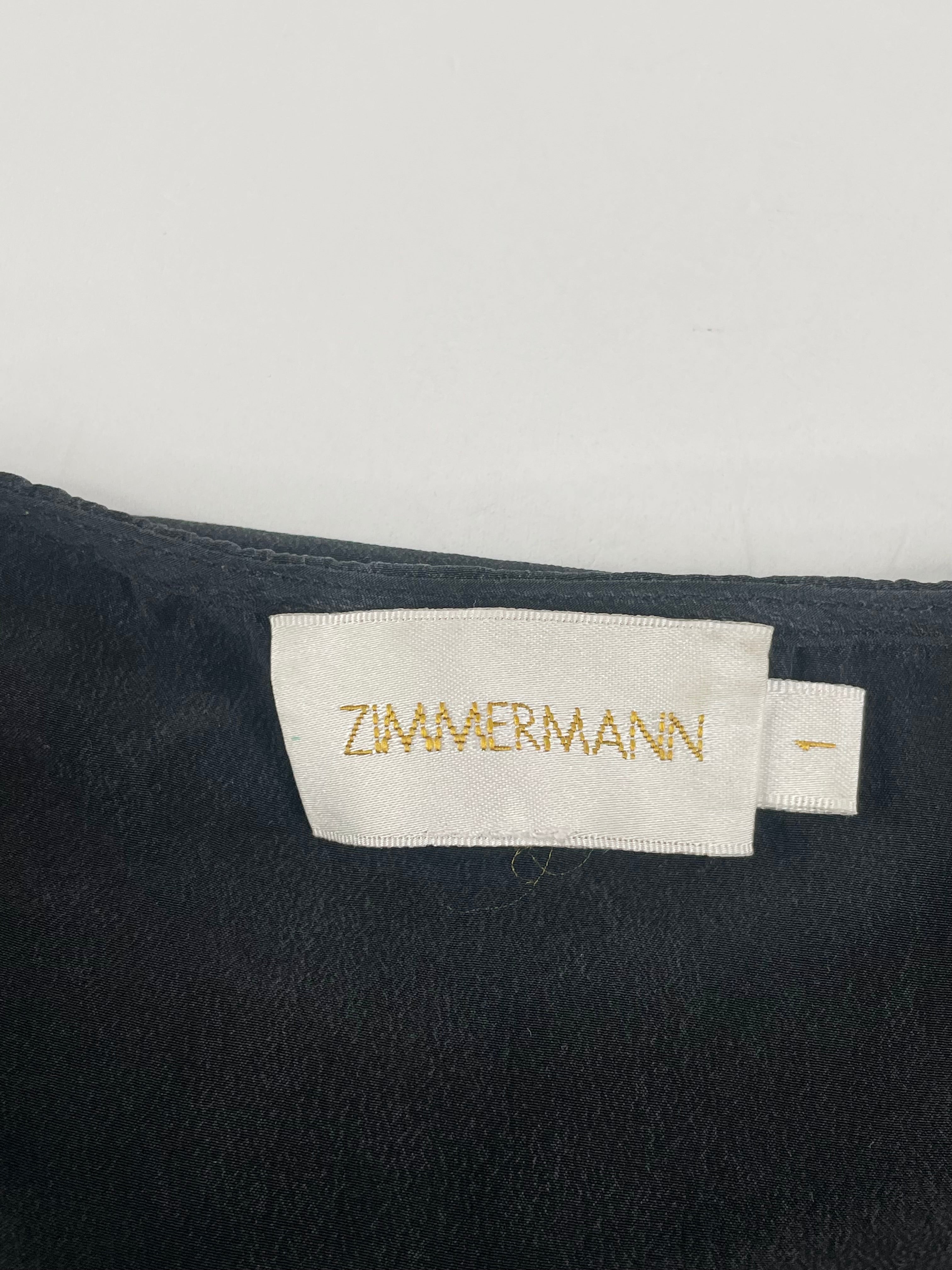 Zimmermann Black Silk Relaxed Fit Top - AU8