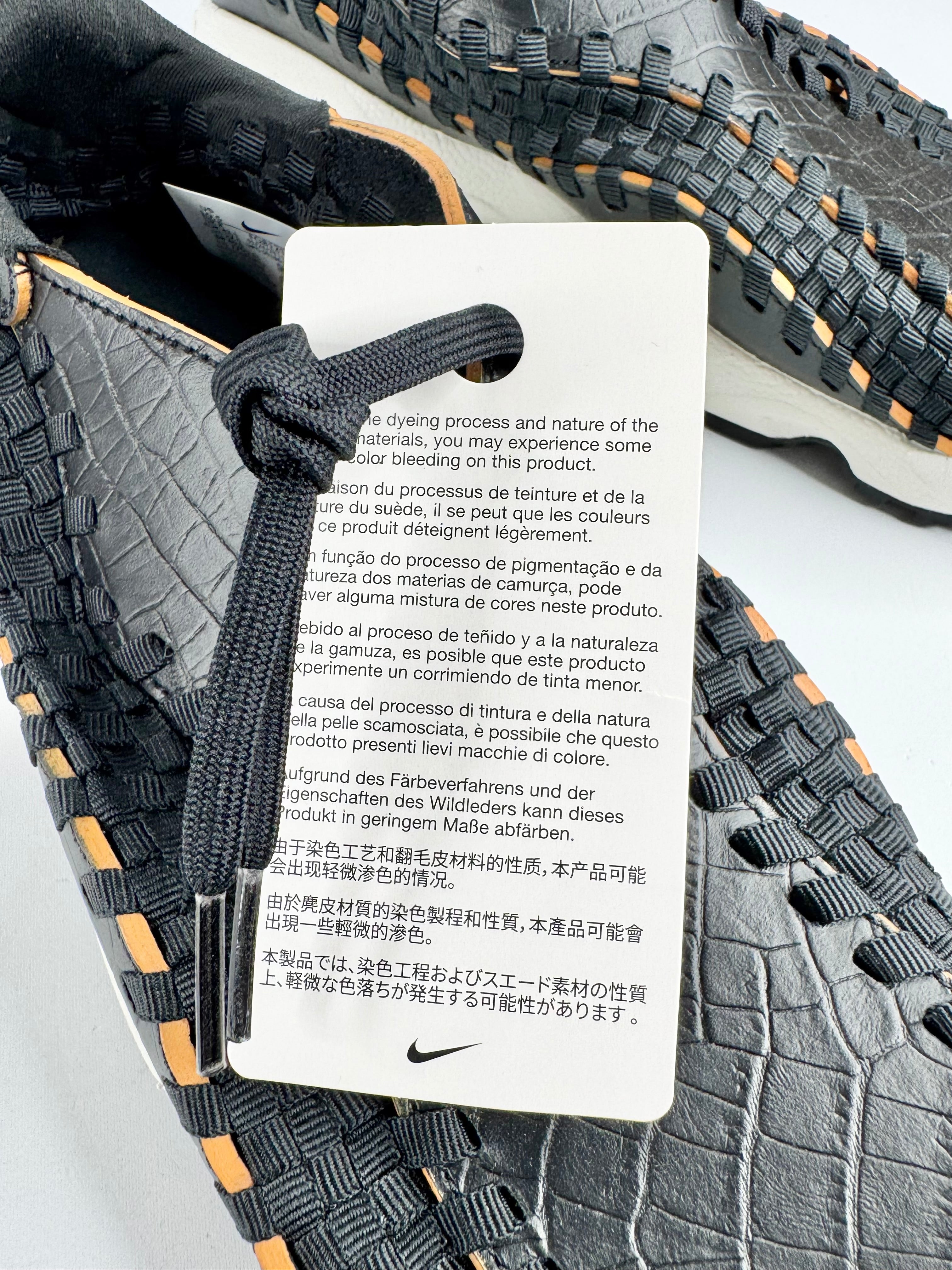 BNWT Nike Air Footscape Woven 'Black Croc' Sneaker - EU42.5