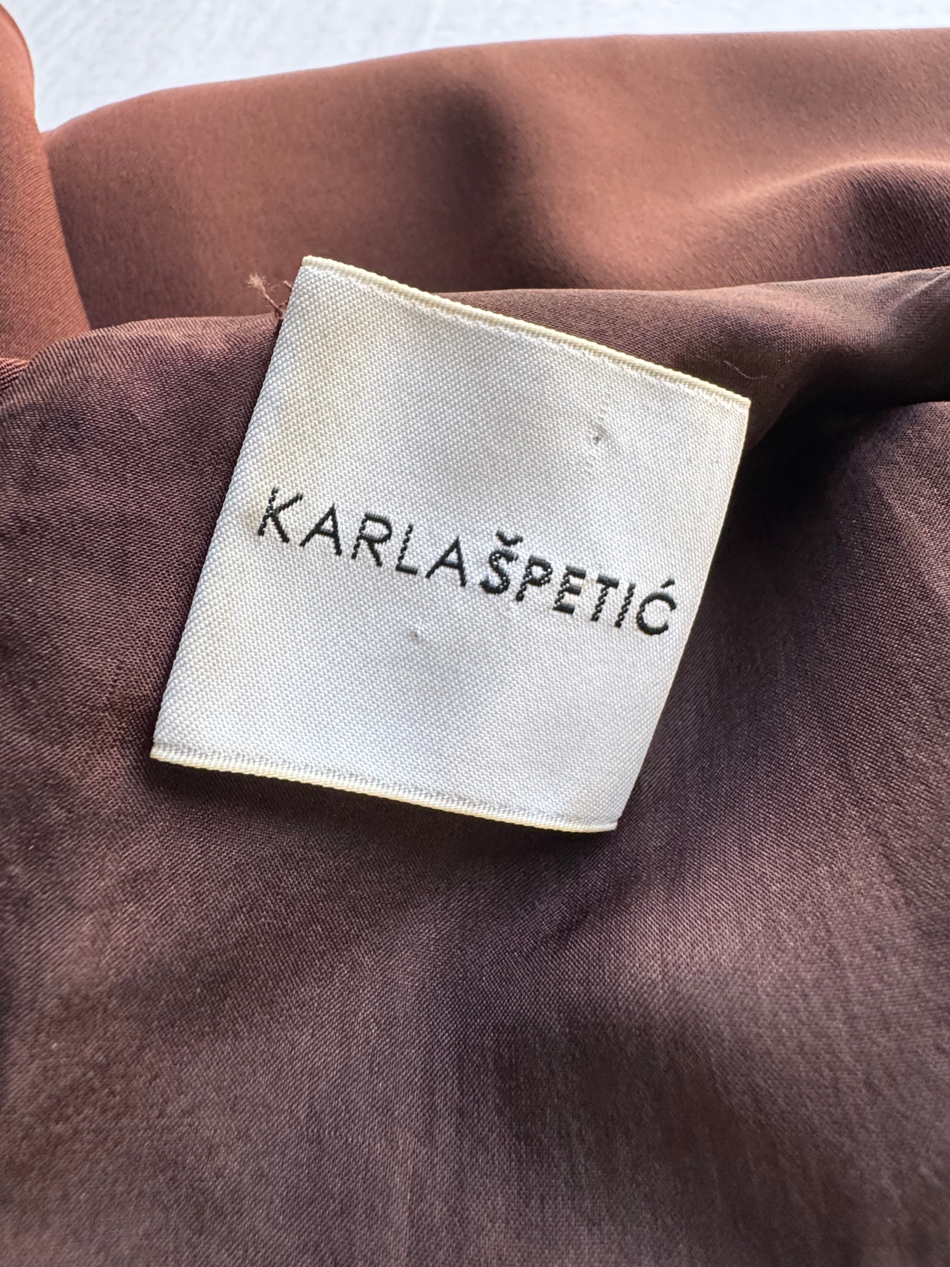 Karla Špetić Expresso Brown Cut Out Midi Dress - AU10