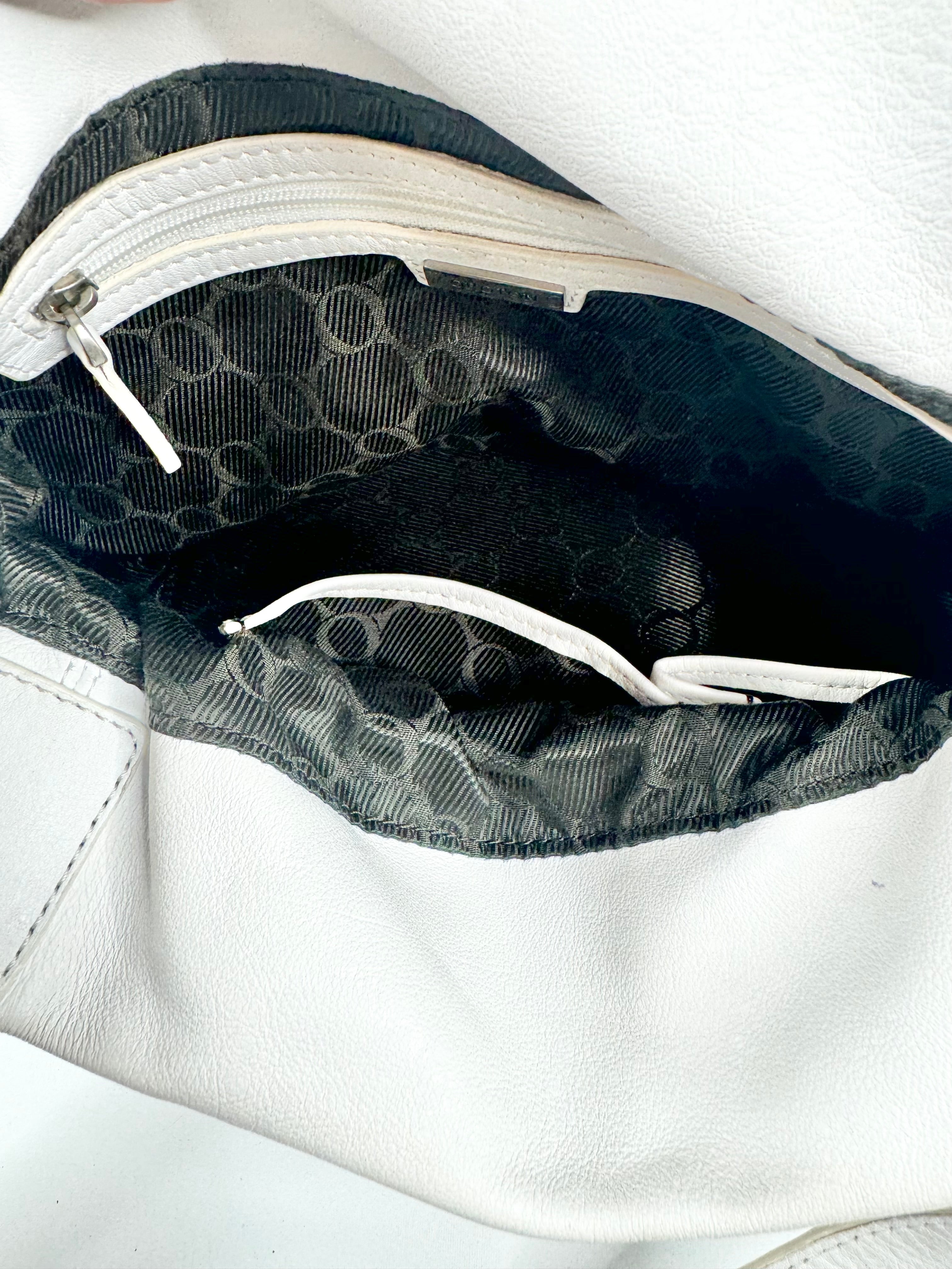 Oroton White Leather Baguette